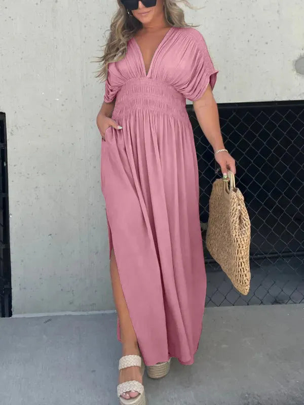 Cambria™ | Maxikleid mit V-Ausschnitt
