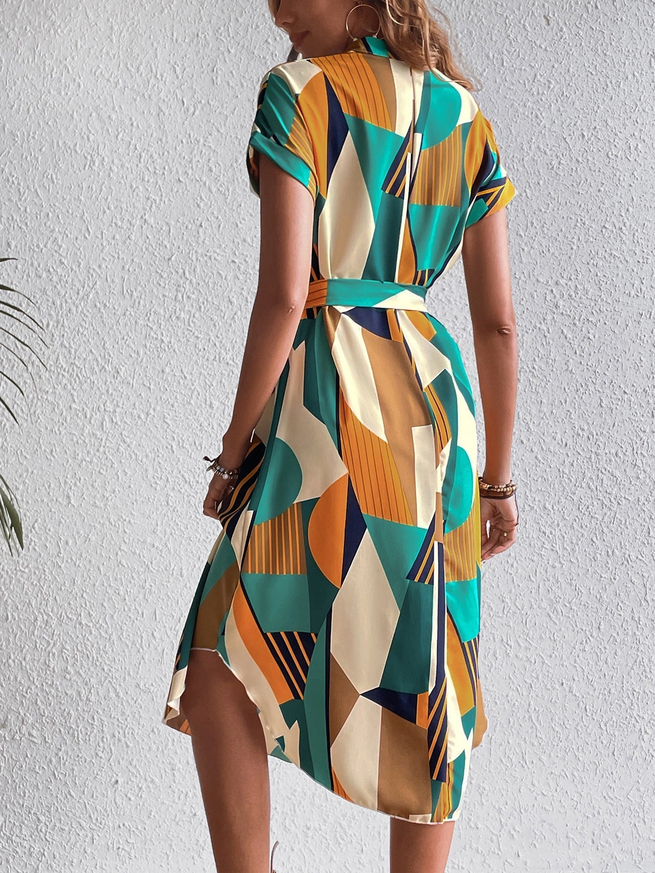 Laura™ Kleid mit abstrakter Kunst