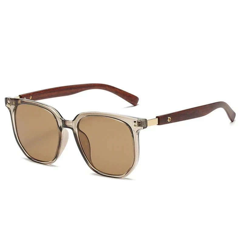 Retro Vibe Zonnebril - Hout / Luxe - Tijdloos Retro Design