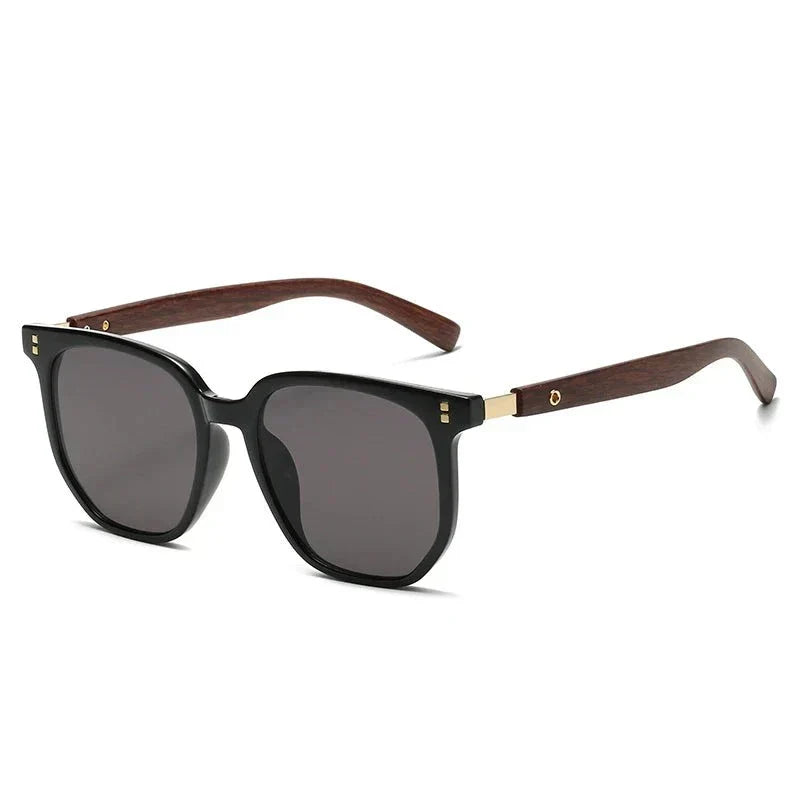 Retro Vibe Zonnebril - Hout / Luxe - Tijdloos Retro Design
