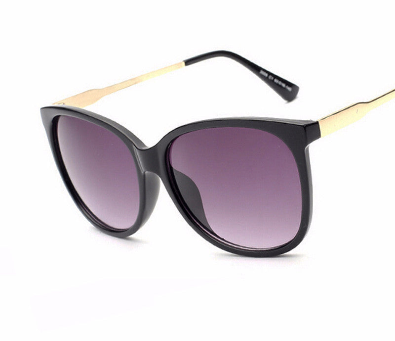 Übergroße runde Retro-Sonnenbrille