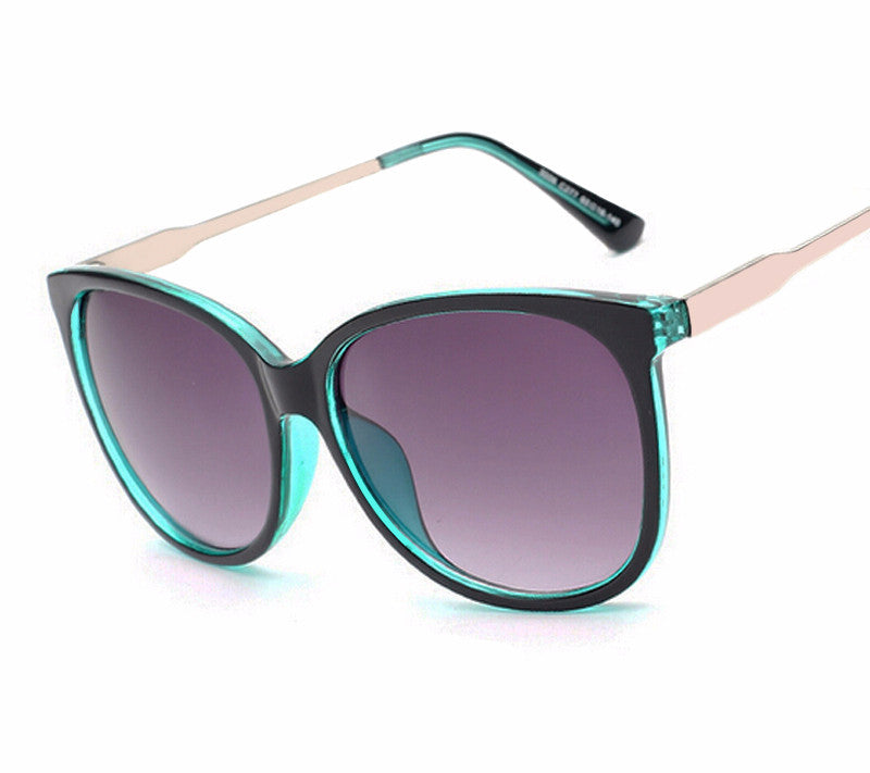 Übergroße runde Retro-Sonnenbrille