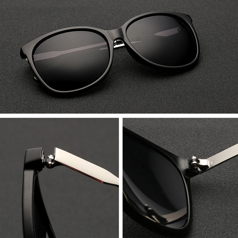 Übergroße runde Retro-Sonnenbrille