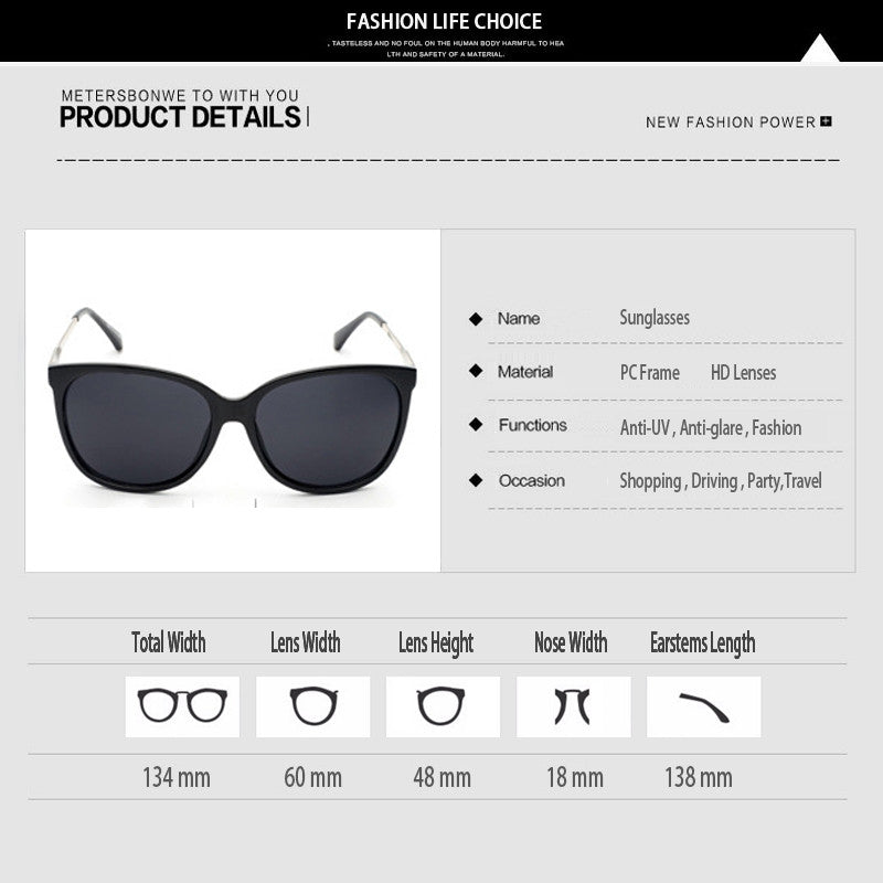 Übergroße runde Retro-Sonnenbrille
