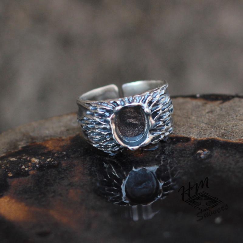 VINTAGE VOLCANO TURQUOISE SILVER RING