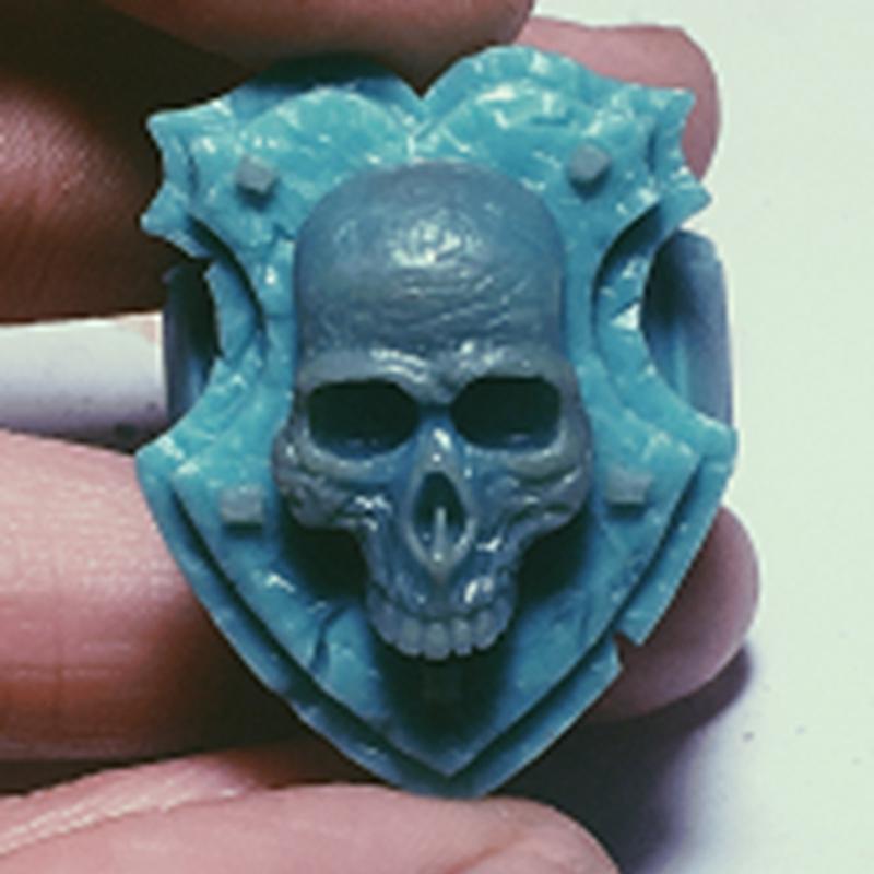 GOTHIC BIKER SKULL STAINLESS STEEL RING