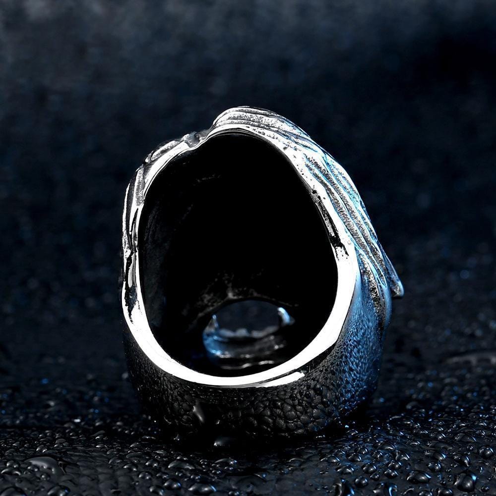 PUNK MOTORCYCLE SKELETON STAINLESS STEELS RING