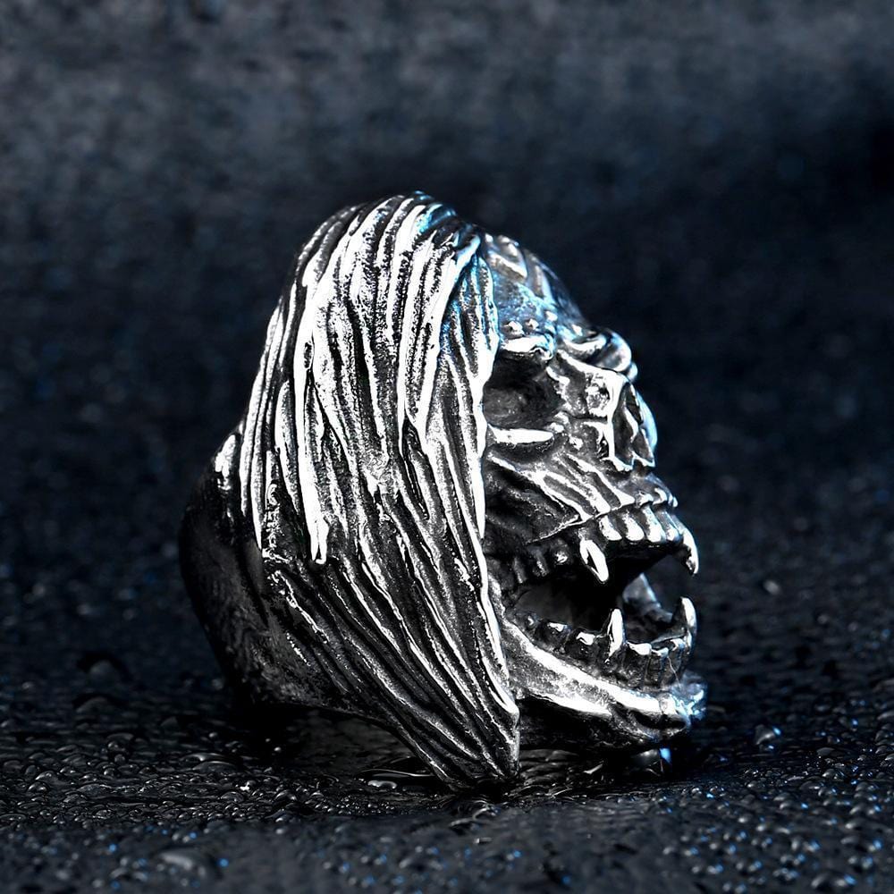 PUNK MOTORCYCLE SKELETON STAINLESS STEELS RING