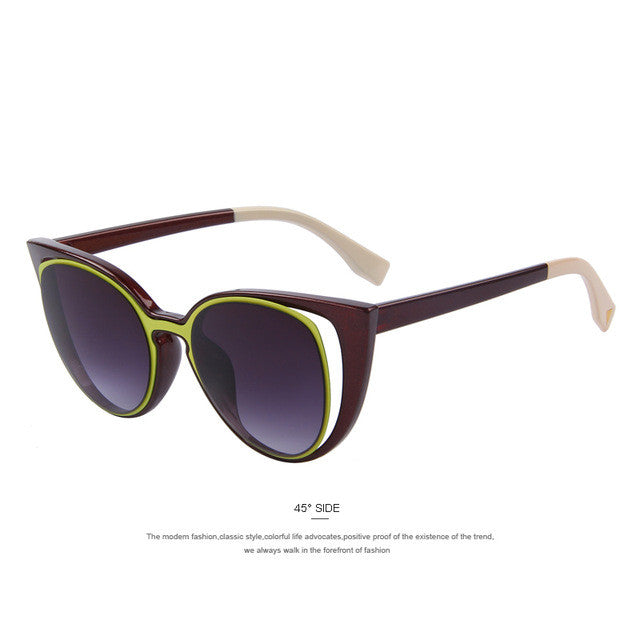 Retro-Sonnenbrille mit Piercing