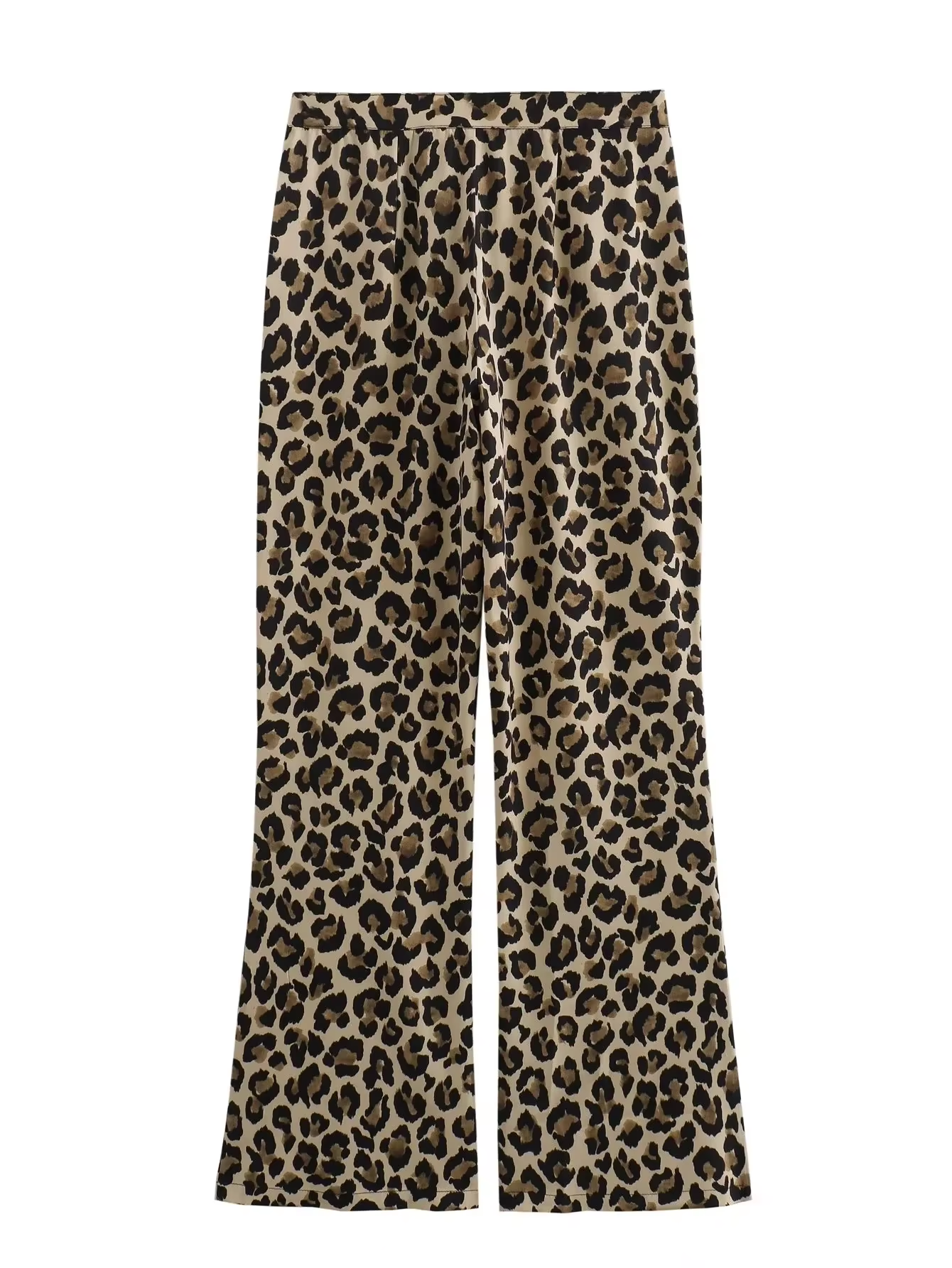 Leopard flared trousers "Zoella"