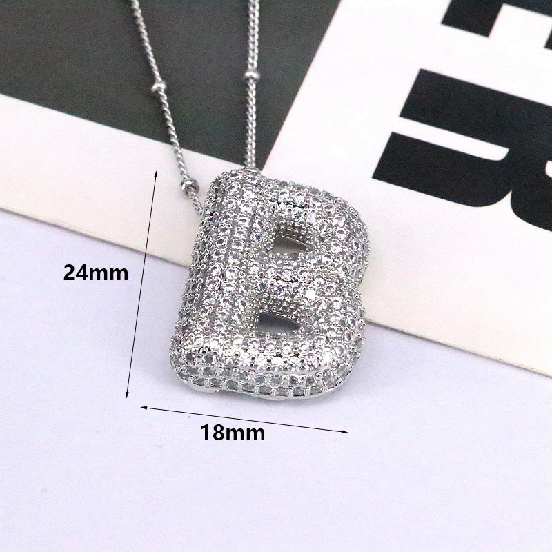 Bubble Letter Necklace