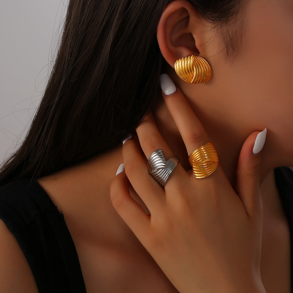 Pendientes de trenza de Brooklyn