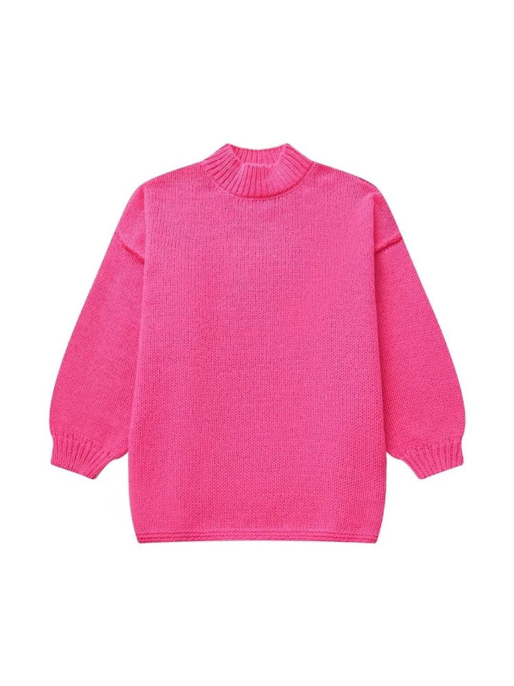 Stella - Lässiger Strickpullover mit halblangem Kragen 