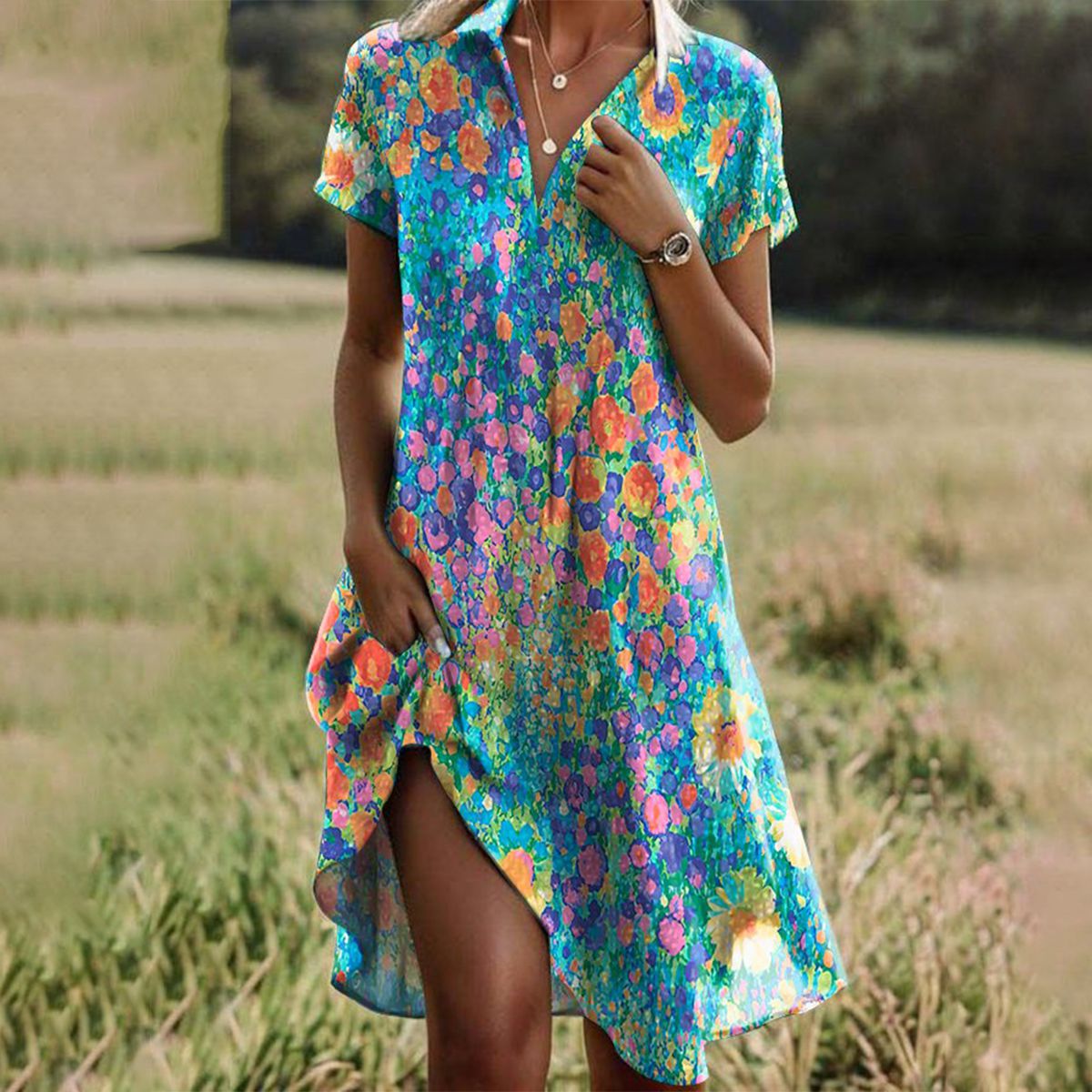 Adelaide - Vestido fluido