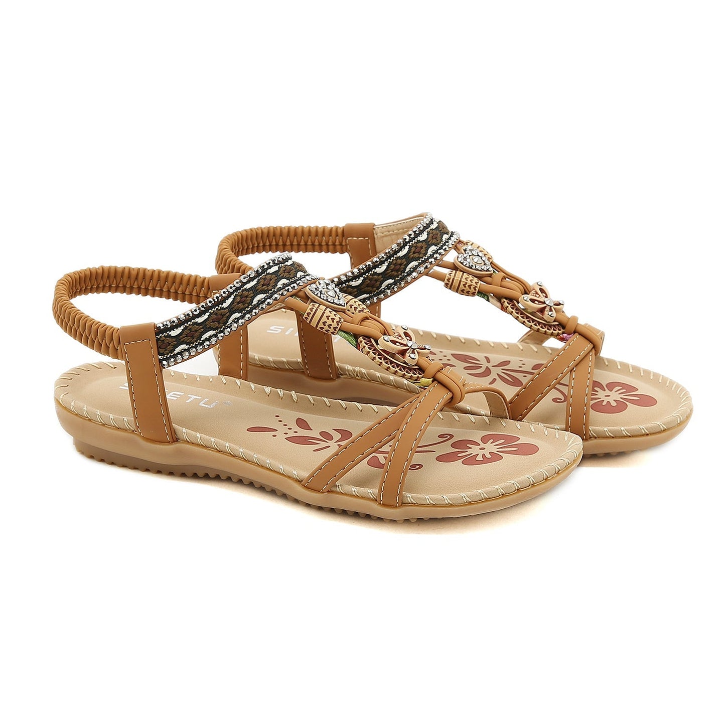 Sandalias con tiras cruzadas de inspiración boho - SIKETU