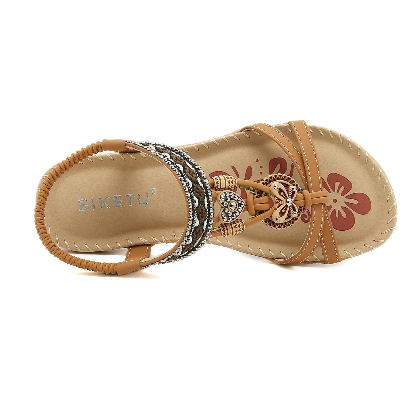 Sandalias con tiras cruzadas de inspiración boho - SIKETU