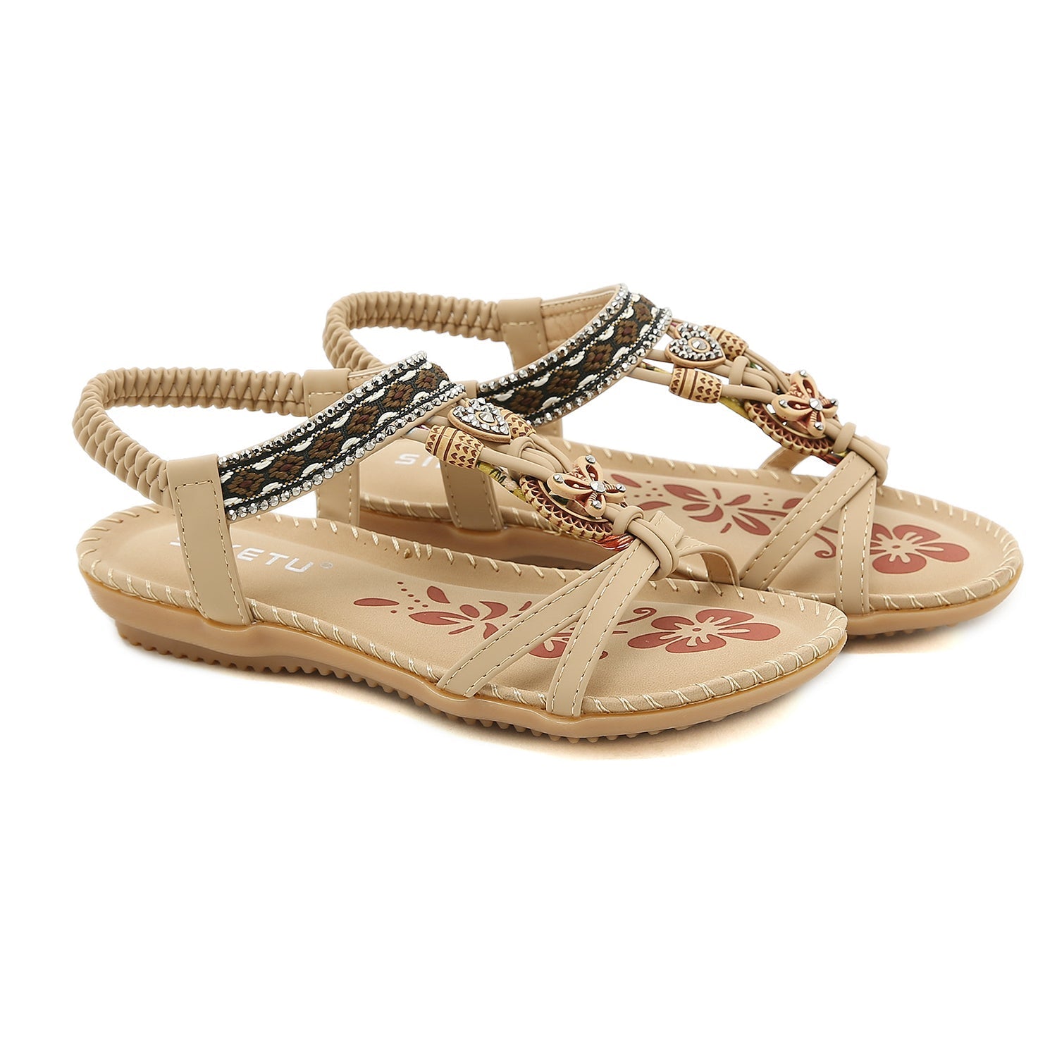 Boho inspirierte Slingback-Sandalen - SIKETU