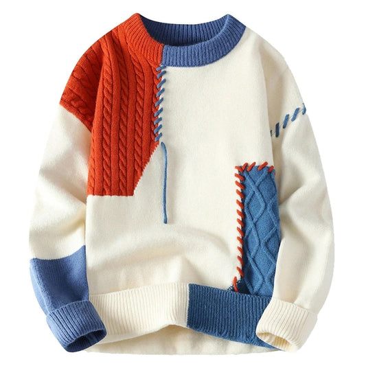 Sandro™ - Gemütlicher Patchwork-Pullover