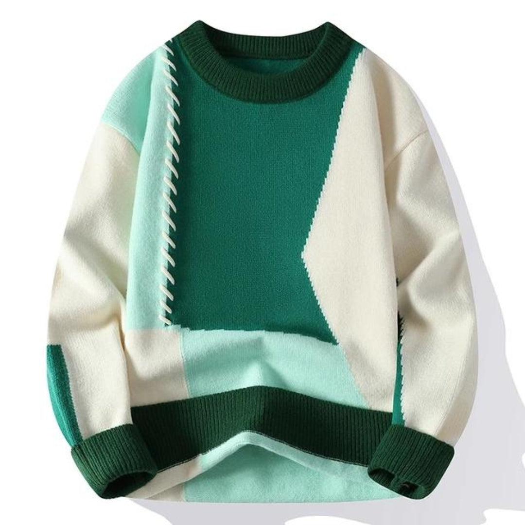 Sandro™ - Gemütlicher Patchwork-Pullover