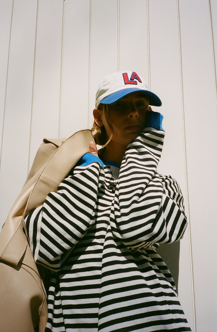 MANA | Gestreifter Oversize-Pullover