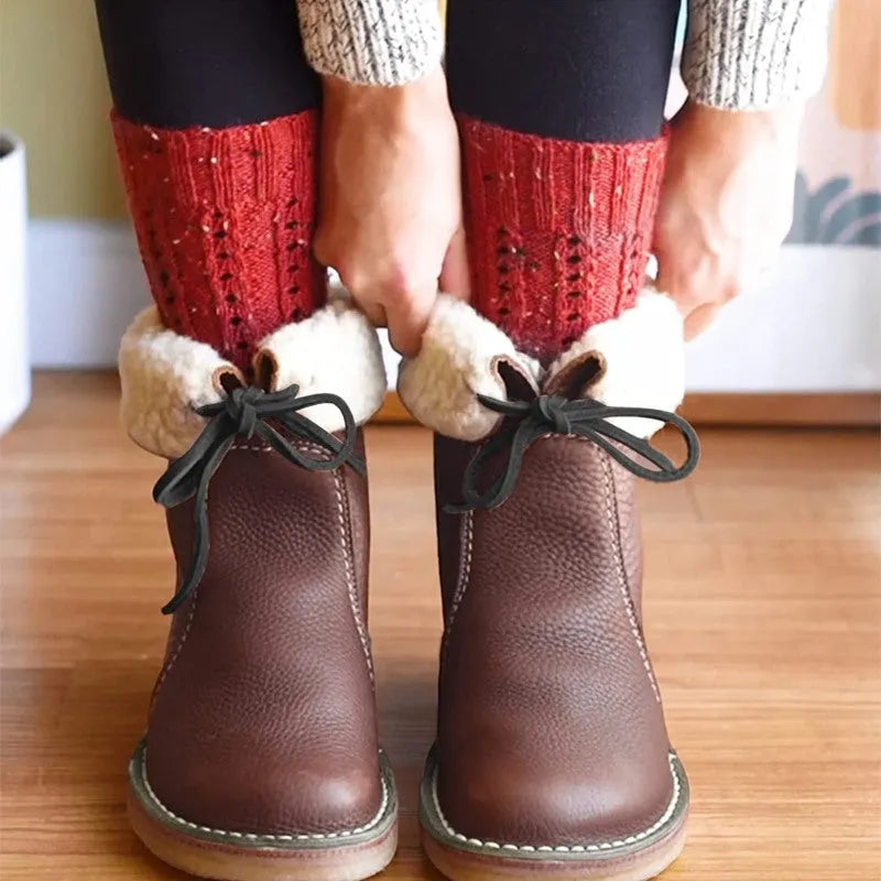 Charlot™ | Botas de piel con forro de lana