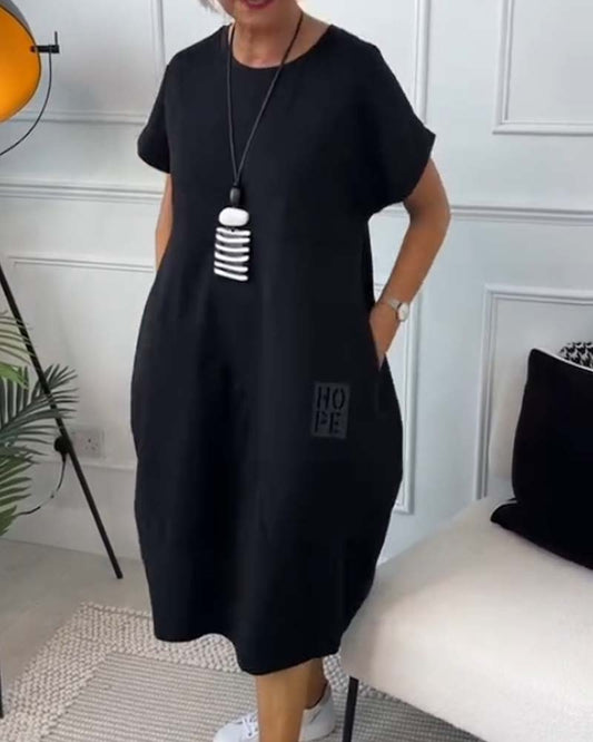 Aria™ - Stilvolles kurzärmliges Kleid 