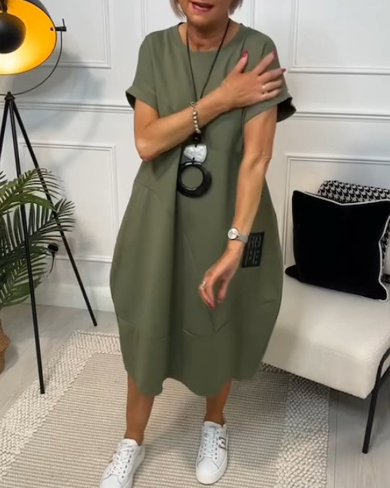 Aria™ - Stilvolles kurzärmliges Kleid 