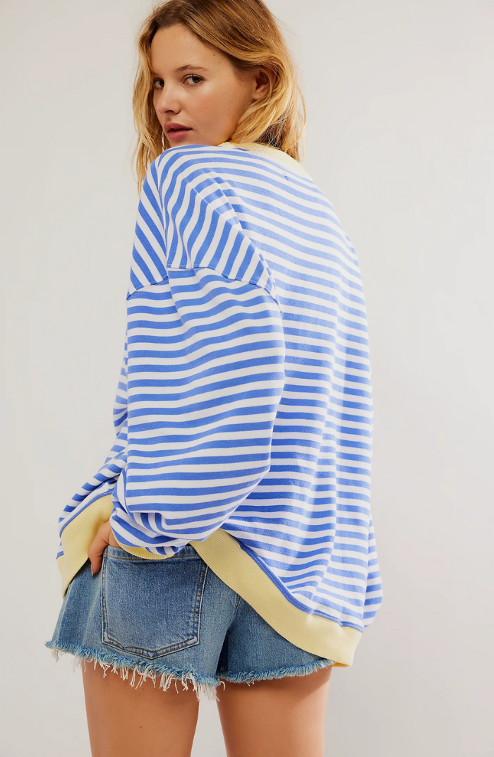 MANA | Gestreifter Oversize-Pullover