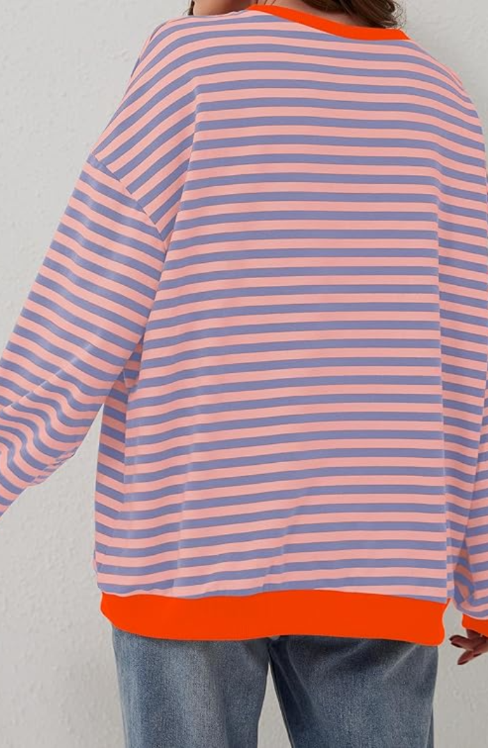 MANA | Gestreifter Oversize-Pullover