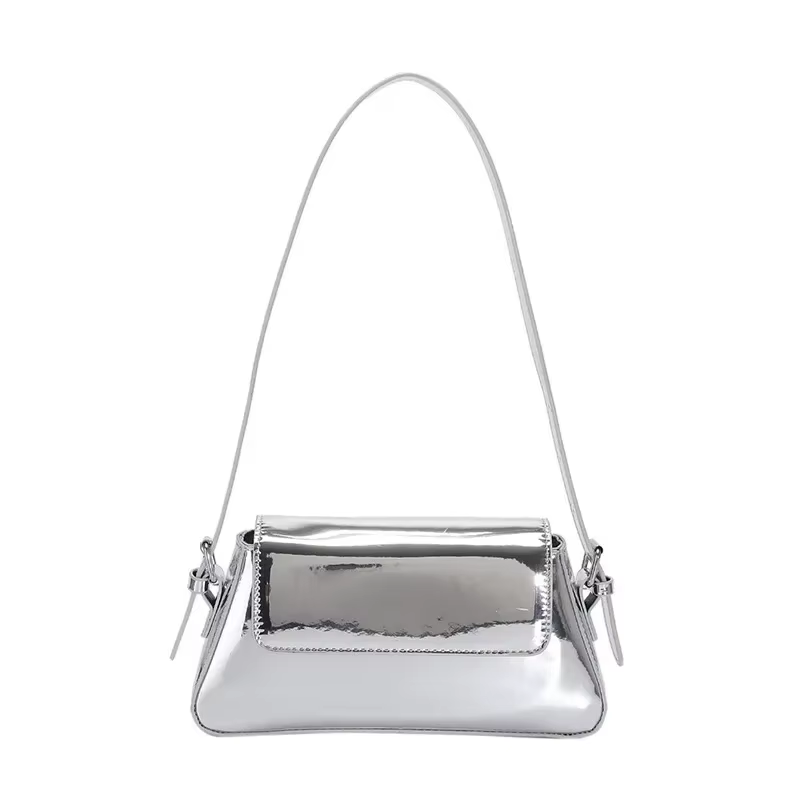 Shoulder bag "Lucina", high gloss