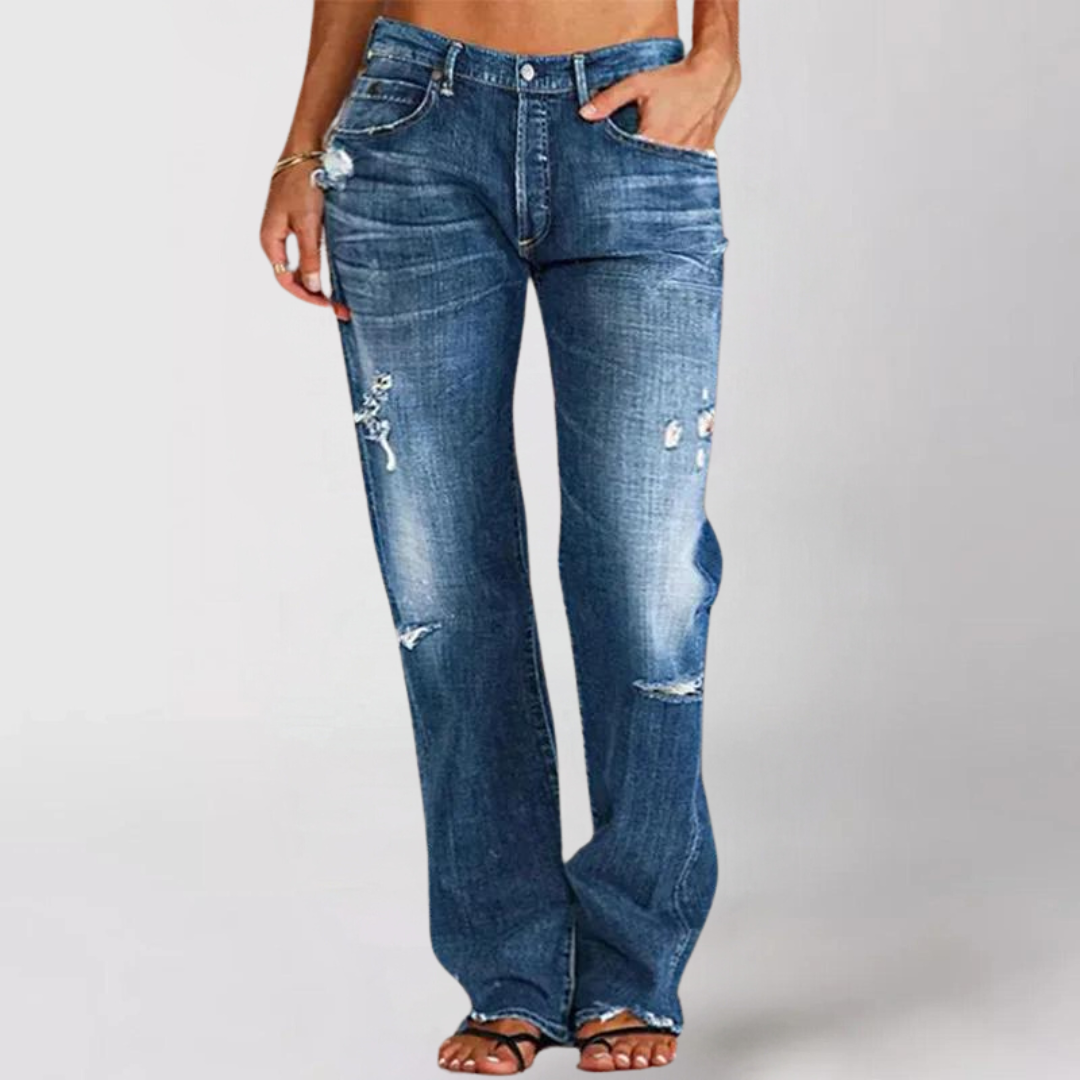 Viktoria | Lockere Jeans mit weitem Bein