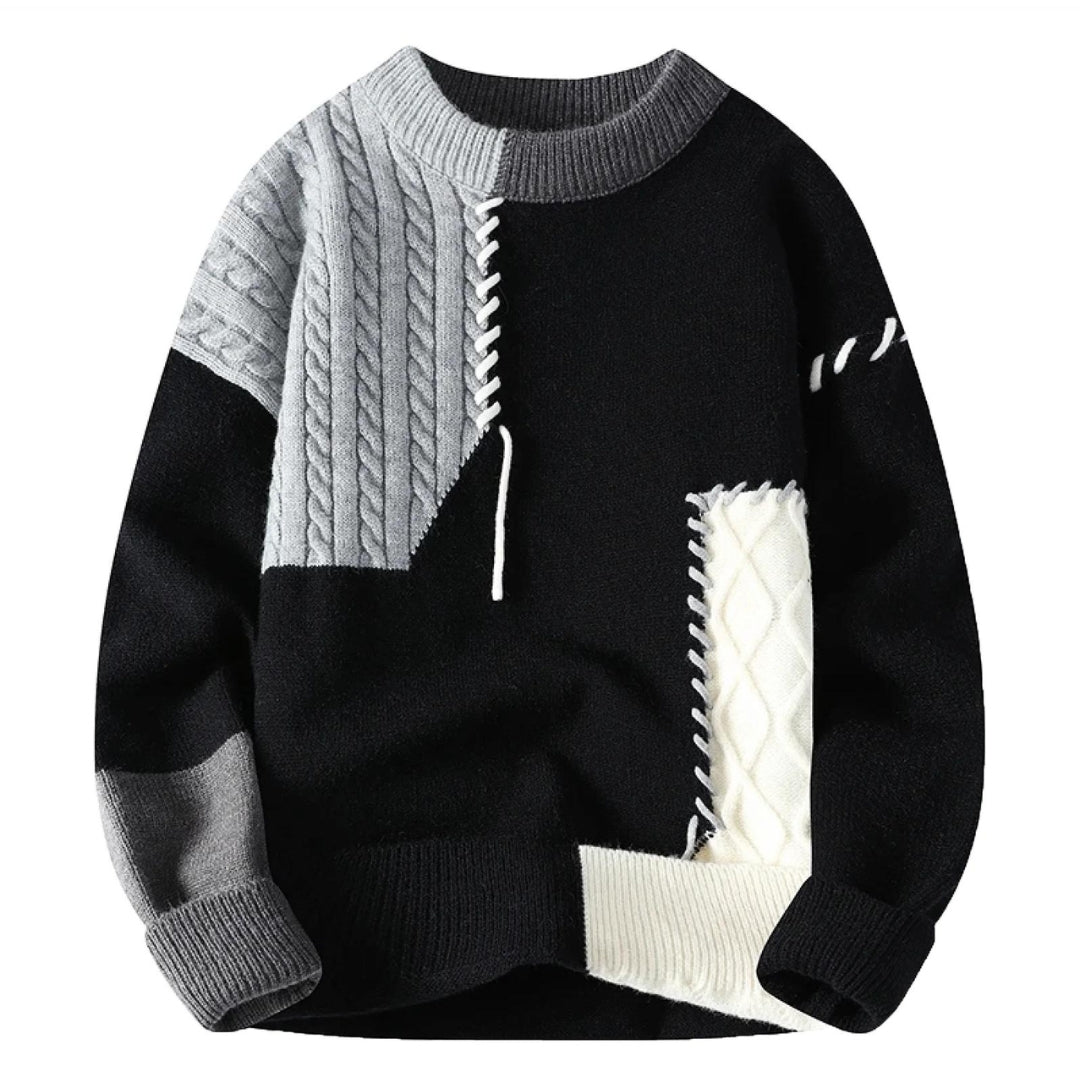 Sandro™ - Gemütlicher Patchwork-Pullover