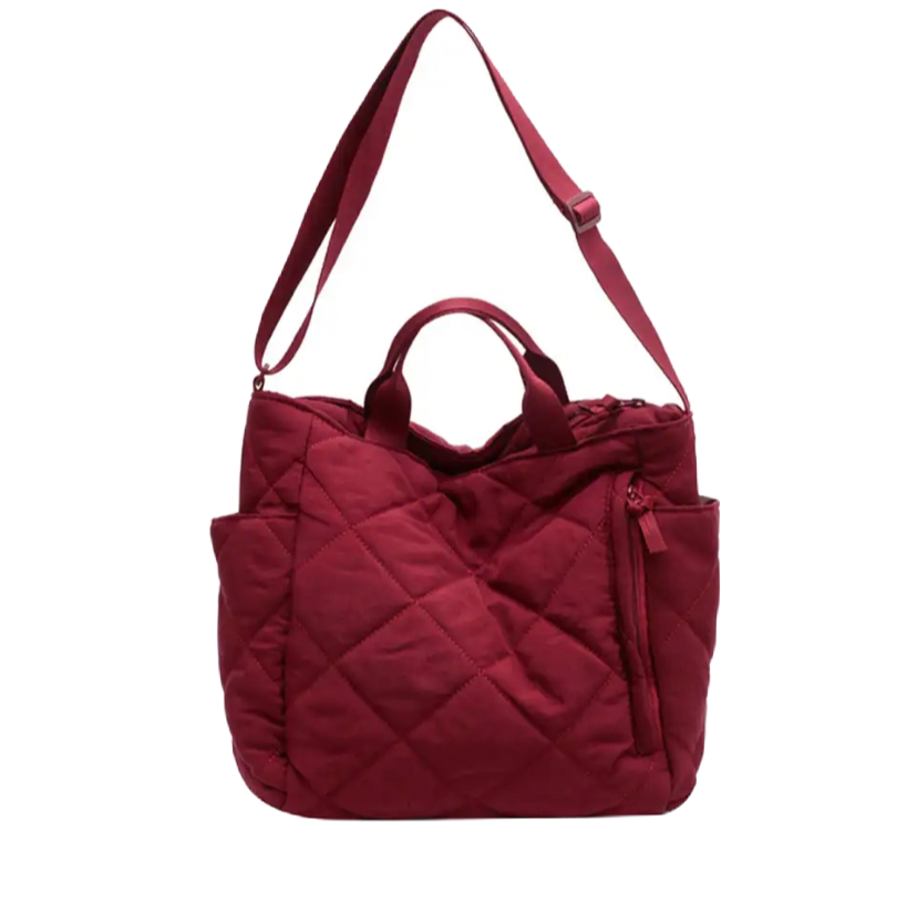 Large Quilted Tote Bag