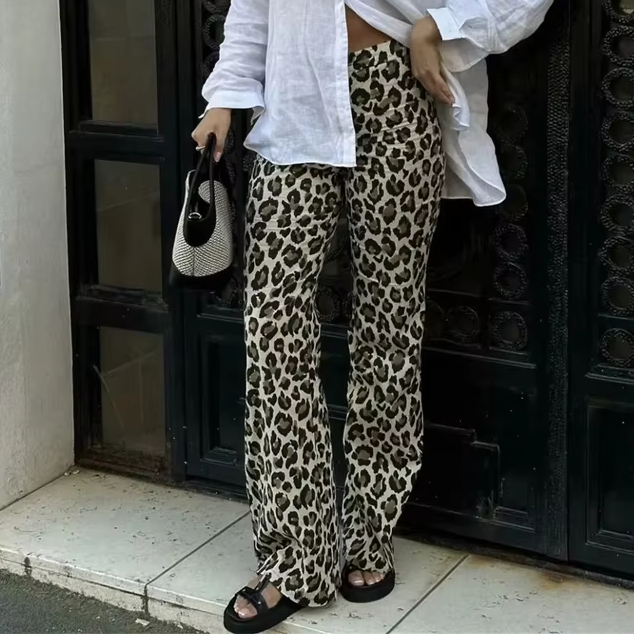 Leoparden-Schlaghose „Zoella“