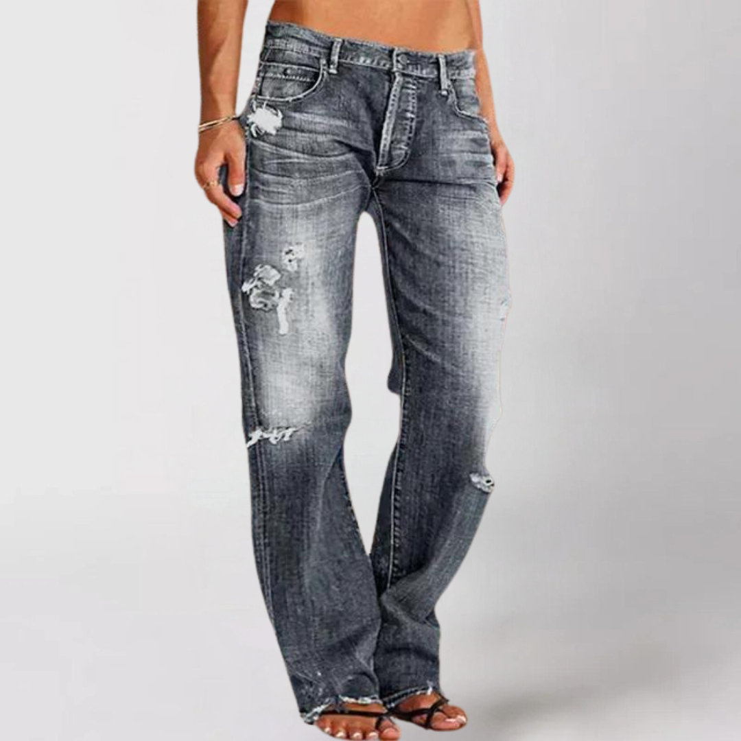Viktoria | Lockere Jeans mit weitem Bein