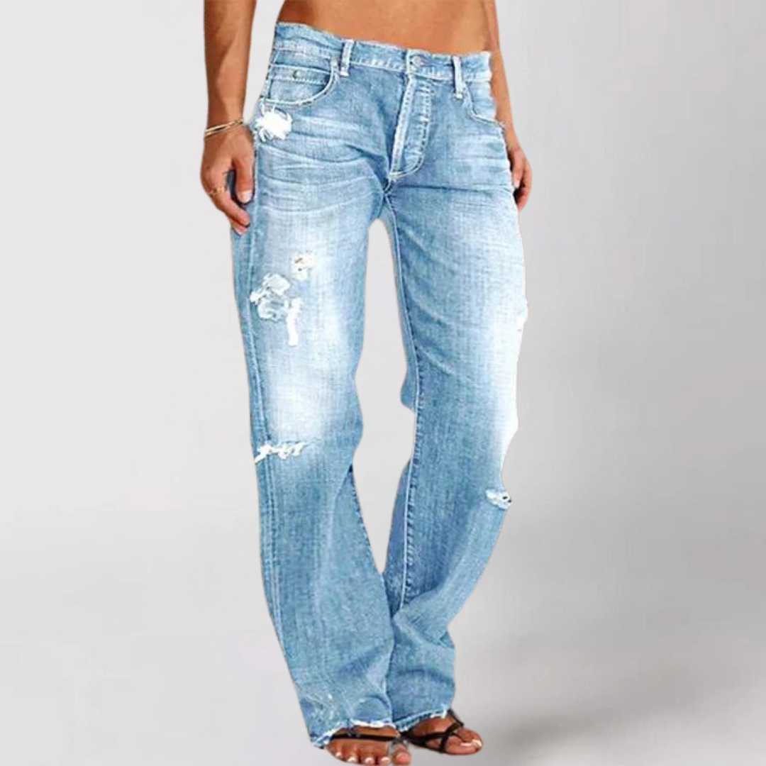Viktoria | Lockere Jeans mit weitem Bein