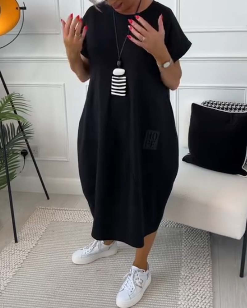 Aria™ - Stilvolles kurzärmliges Kleid 