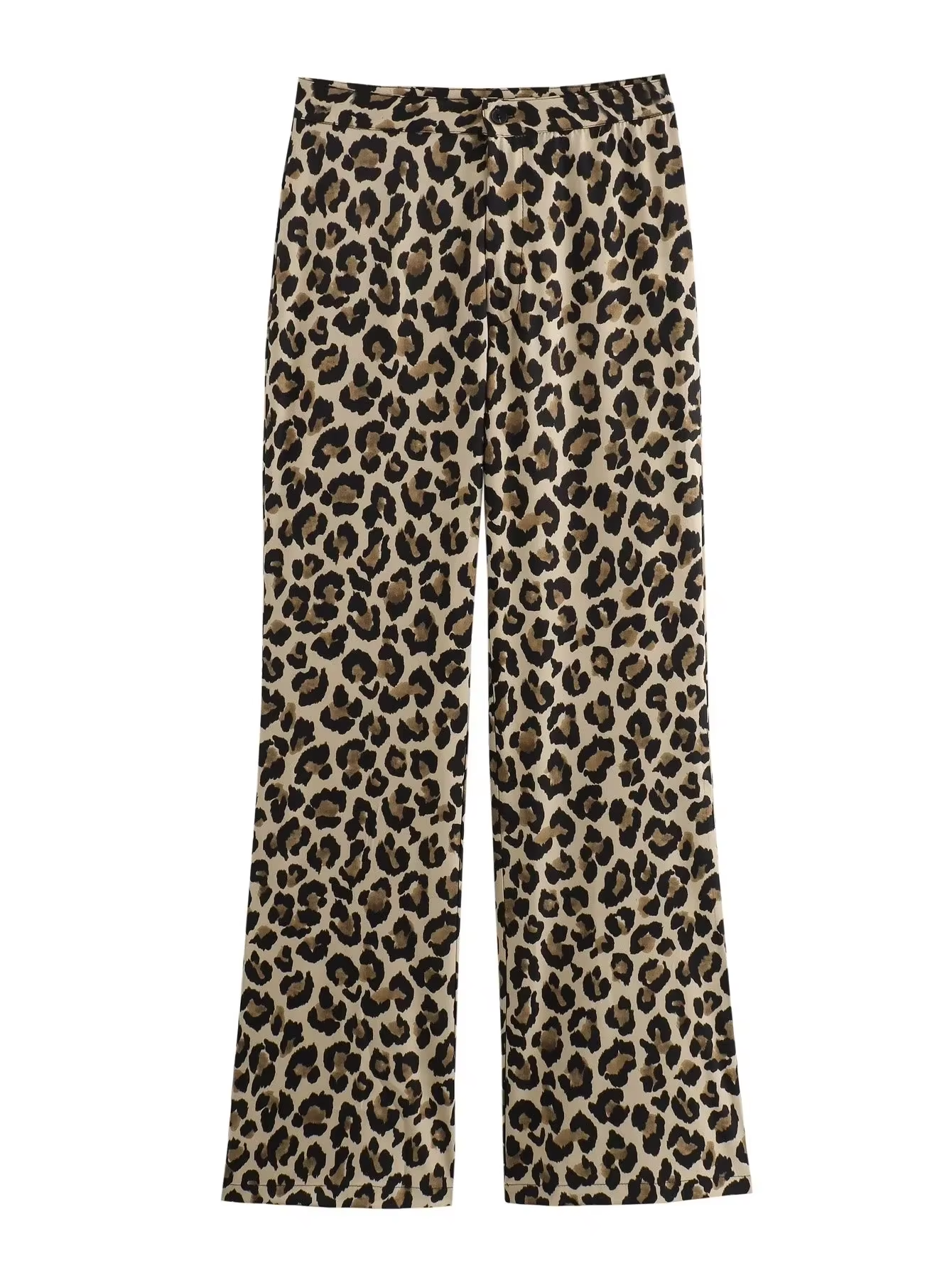 Leopard flared trousers "Zoella"