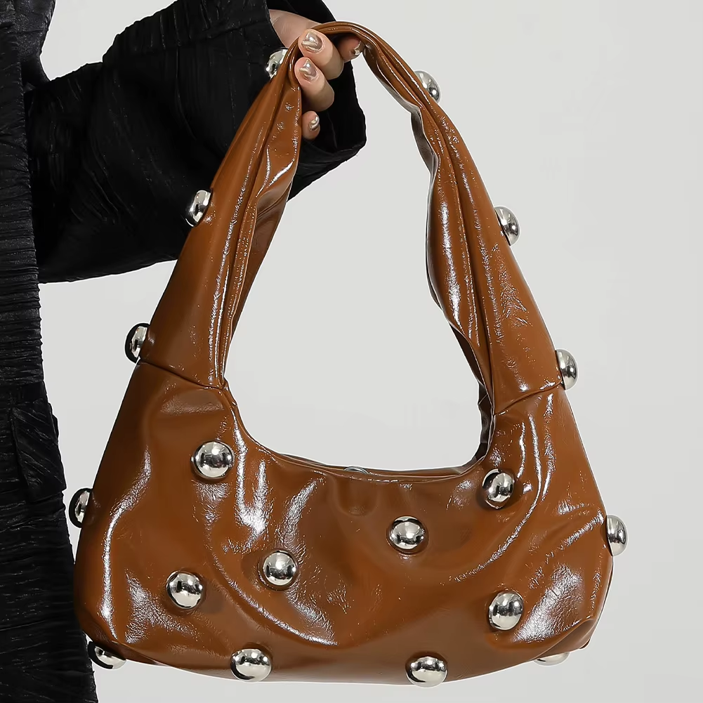 Shoulder bag with rivets "Roxy"