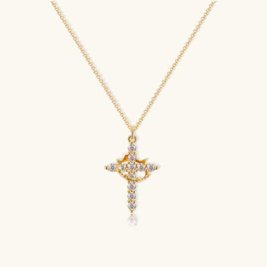 Collar con corona y cruz de Beatrix