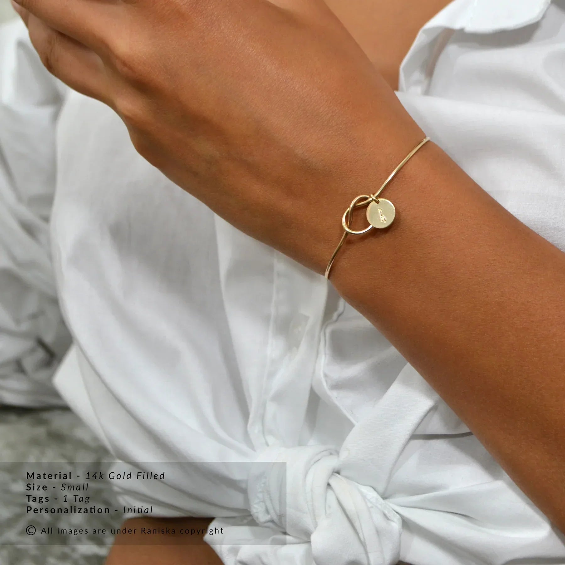 Brazalete con inicial Belle