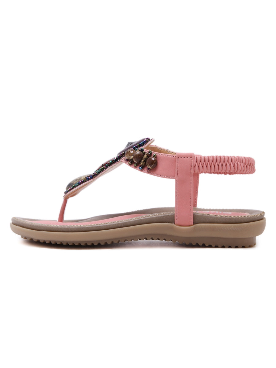 SIKETU | BLUSH MARBLE BEADED SANDAL