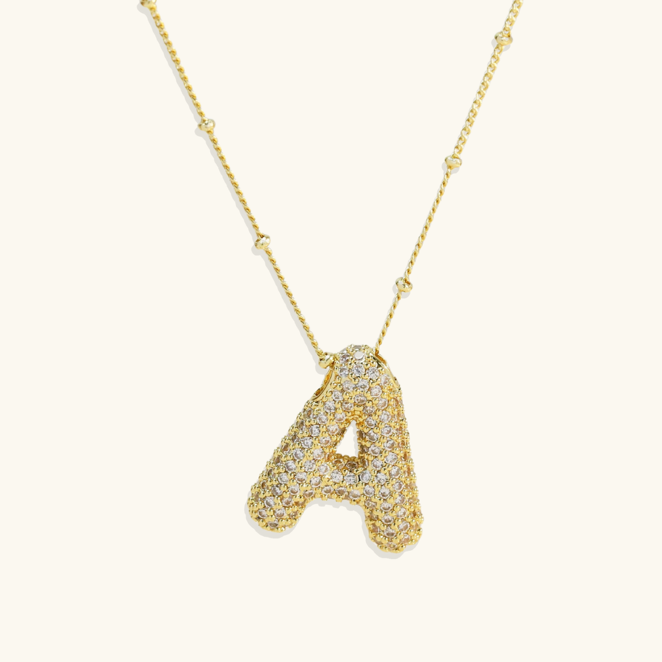 Bubble Letter Necklace