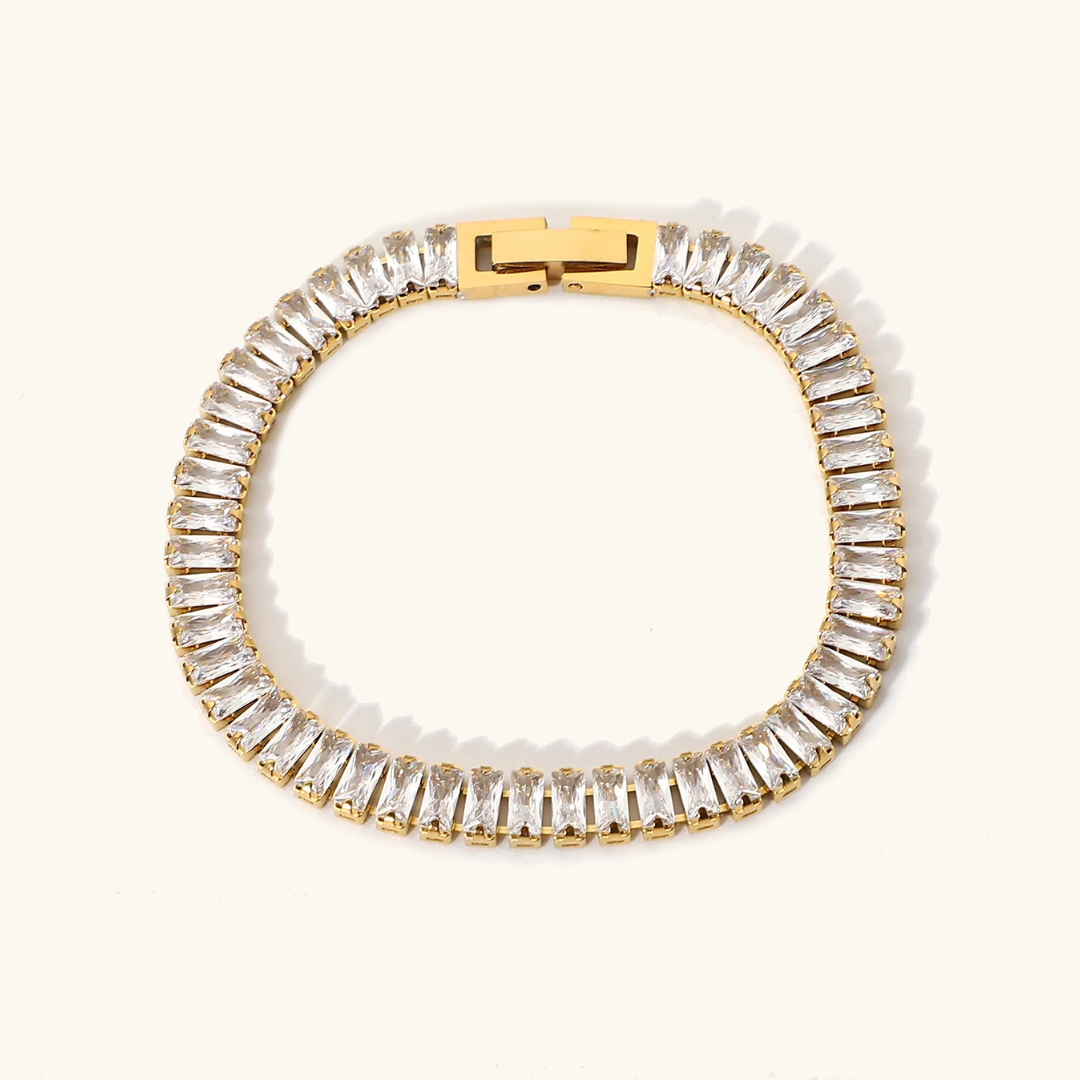 Luxuriöses Baguette-Armband