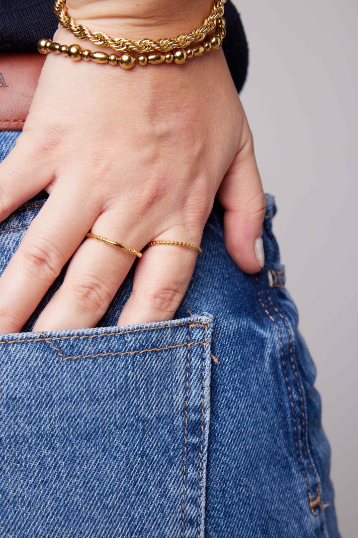 Thin Caviar Ring