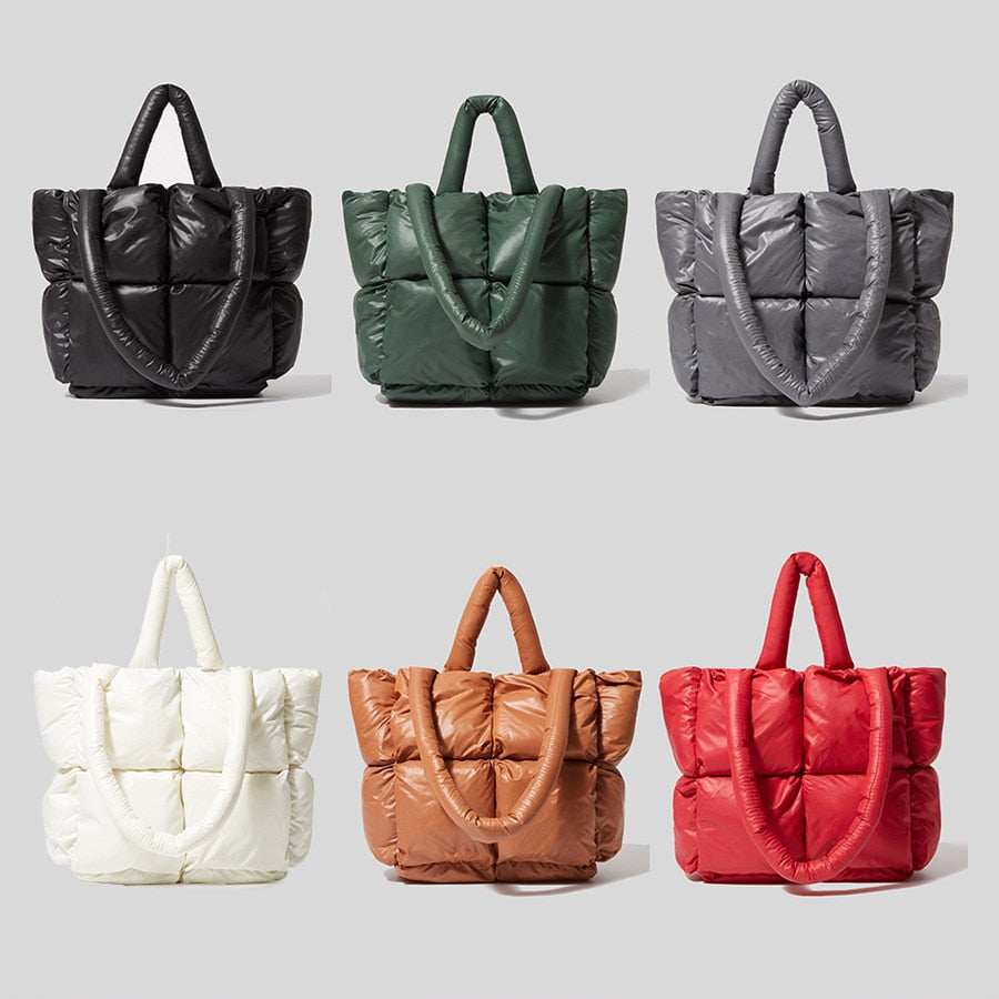 Casual Puffer Tote Handbag