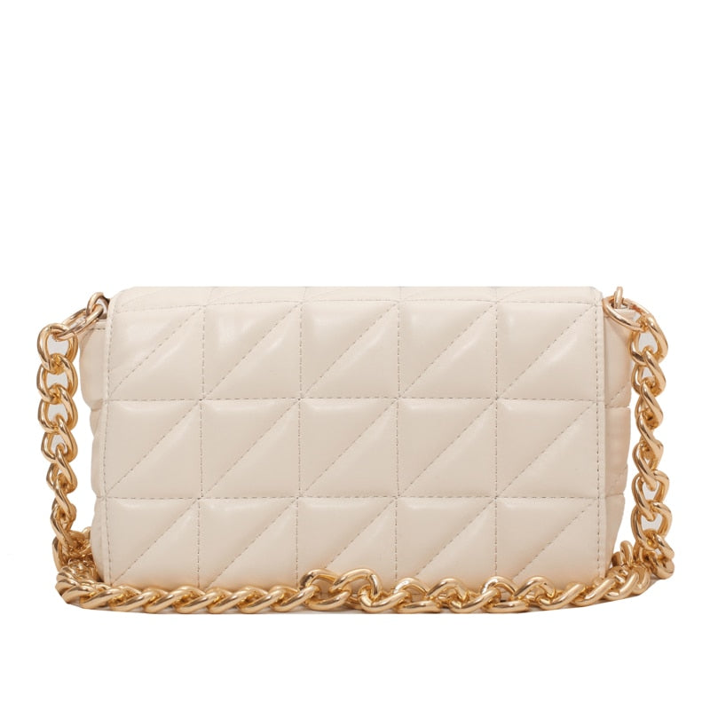 Gold Chain Quilted Handbag