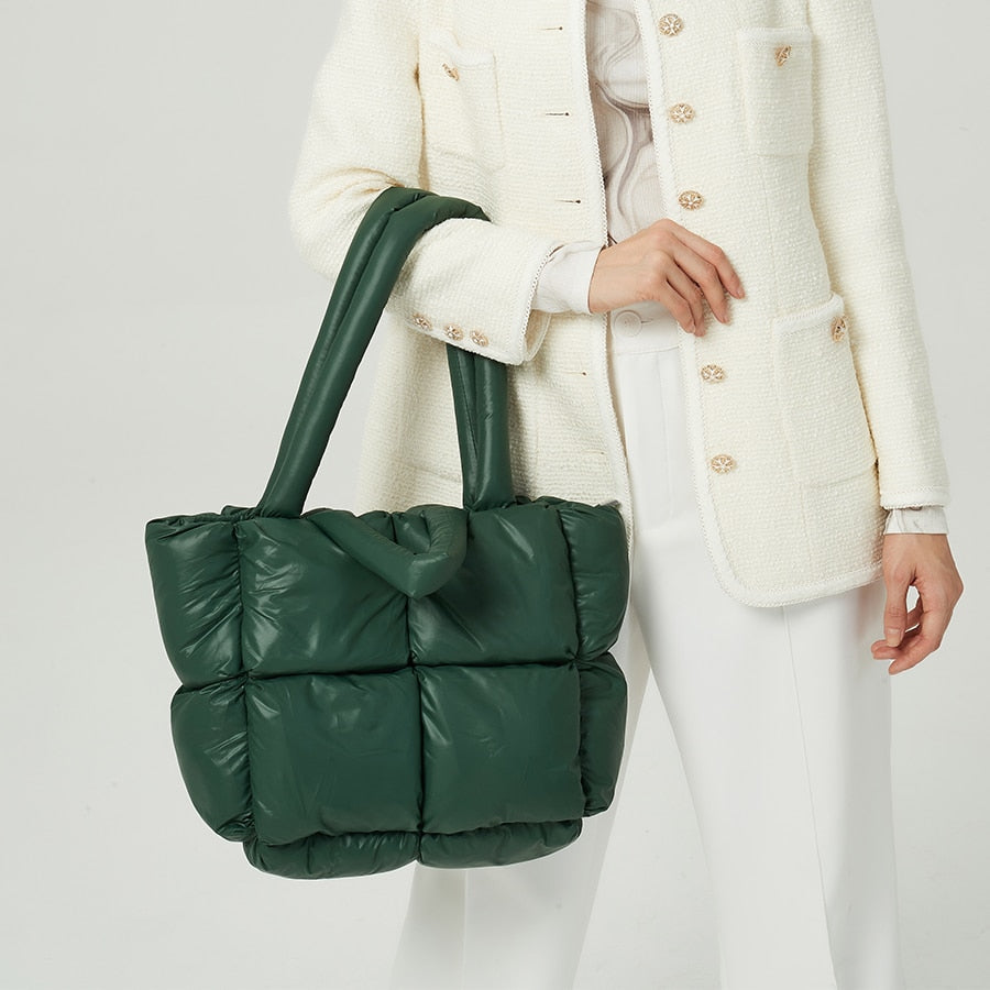 Casual Puffer Tote Handbag