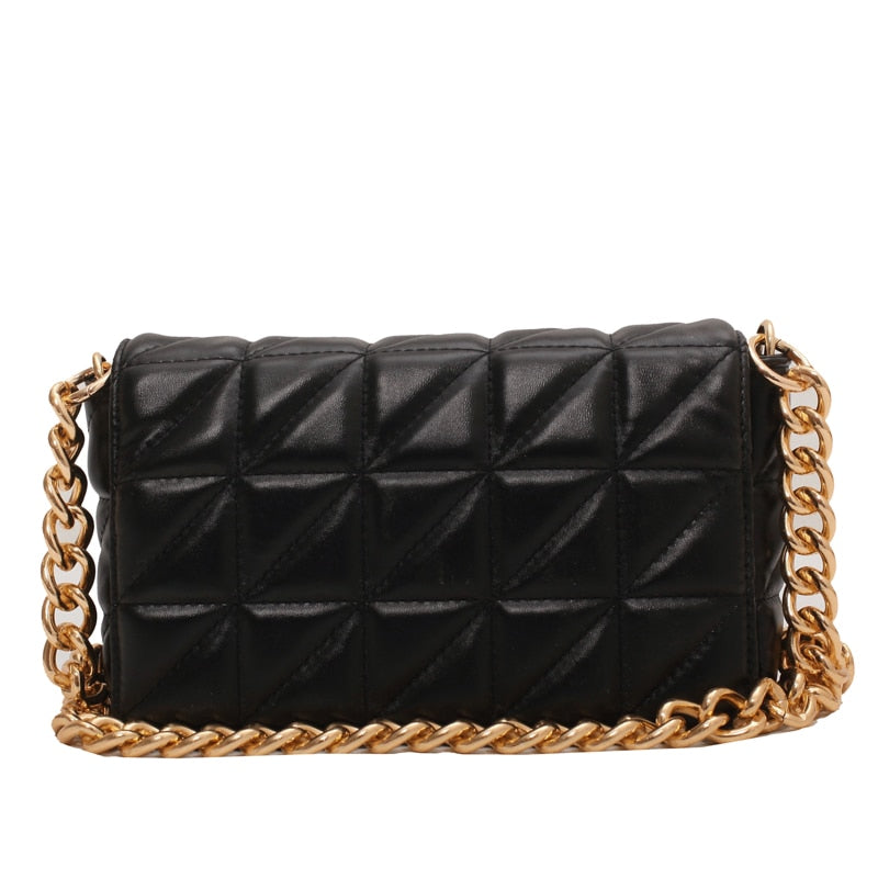 Gold Chain Quilted Handbag