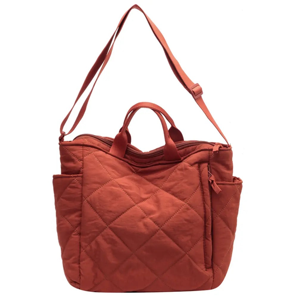 Large Quilted Tote Bag